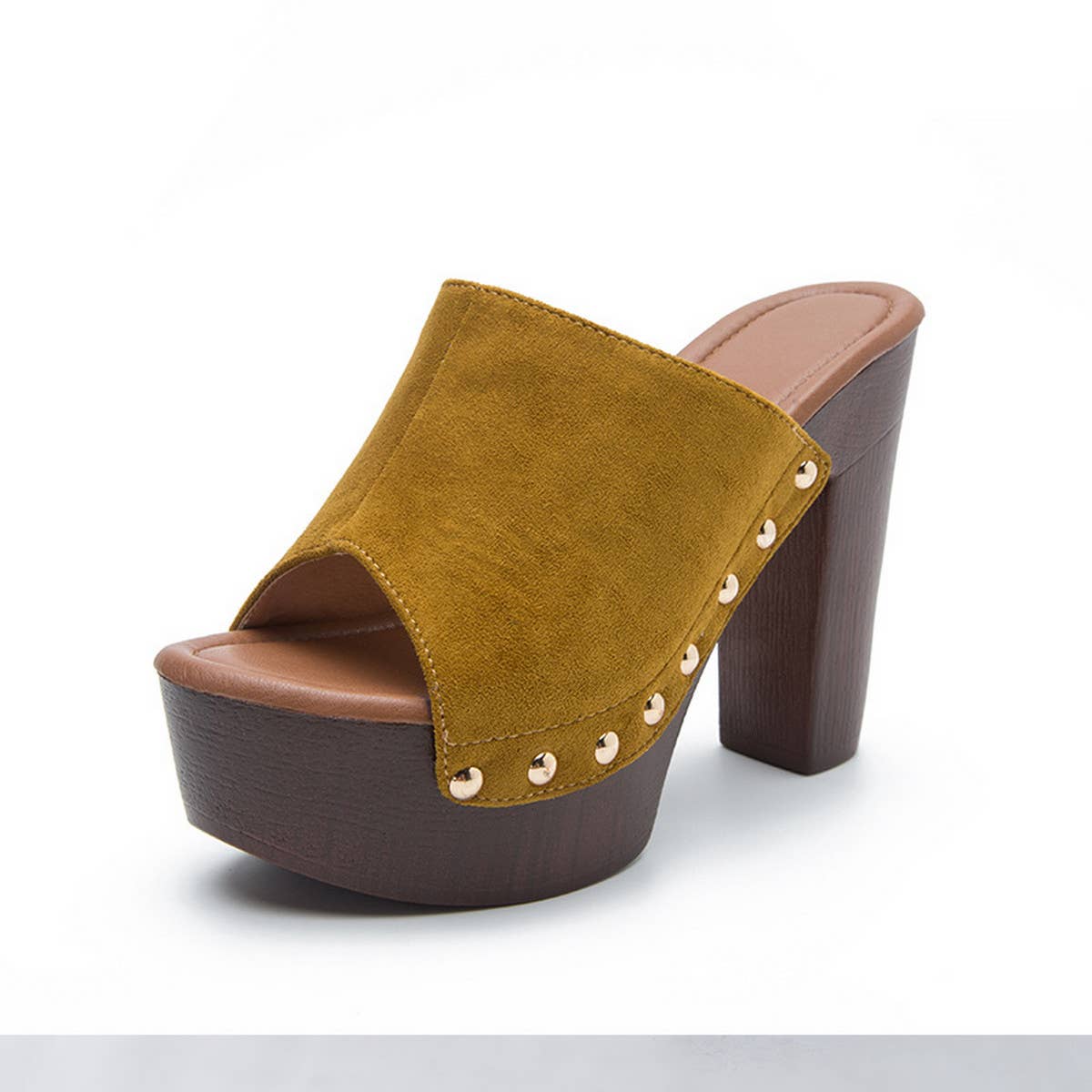 Waterproof High-Heeled Thick-Heeled Sandals