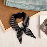 Trendy Striped Scarf Hair Wrap Bag Tie_Cwasc02986