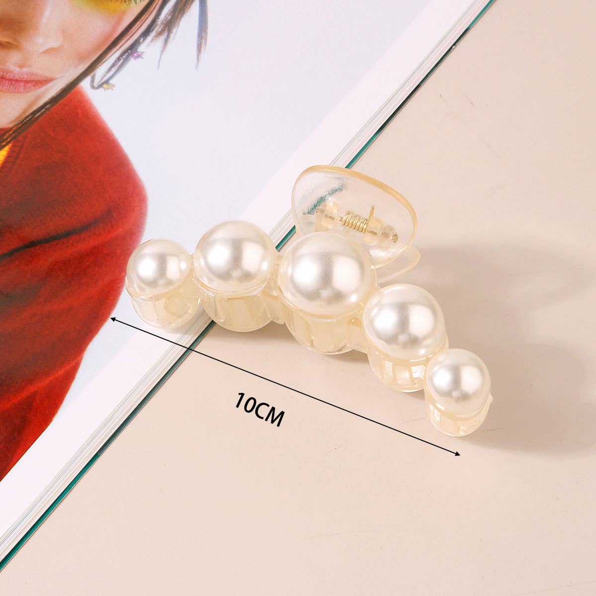 LARGE PEARL HAIR CLAW CLIP FOR WOMEN FRENCH STYLE_CWAHA0406
