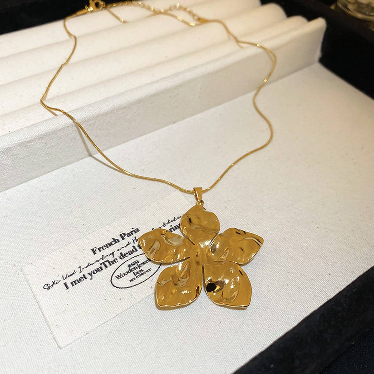 LIGHT LUXURY FASHION FLOWER PENDANT NECKLACE_CWAJE2064