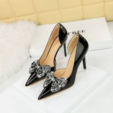 Women Simple Shallow Pointed Toe High Heels