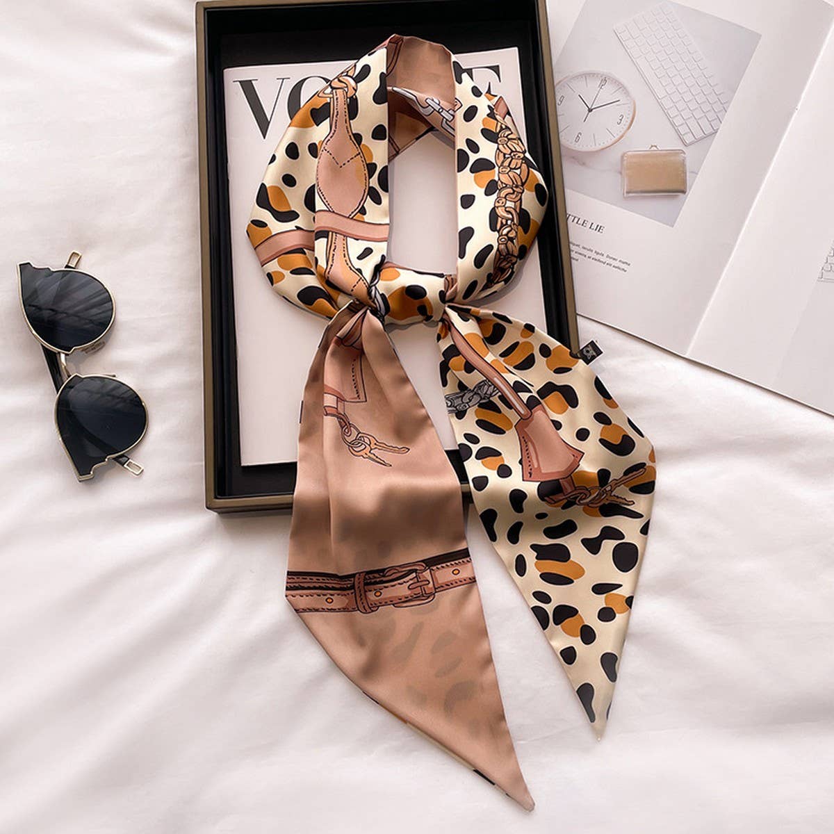 Women¡¯S Long Silk Scarf ? Stylish Neck Accessory_Cwasc03144