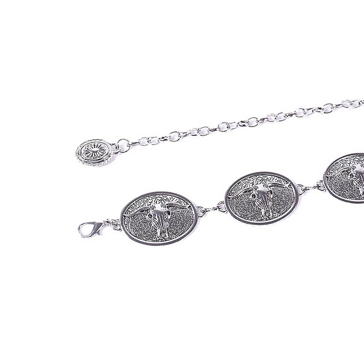 SUMMER FASHIONABLE OVAL BUCKLE WAIST CHAIN_CWABE0487