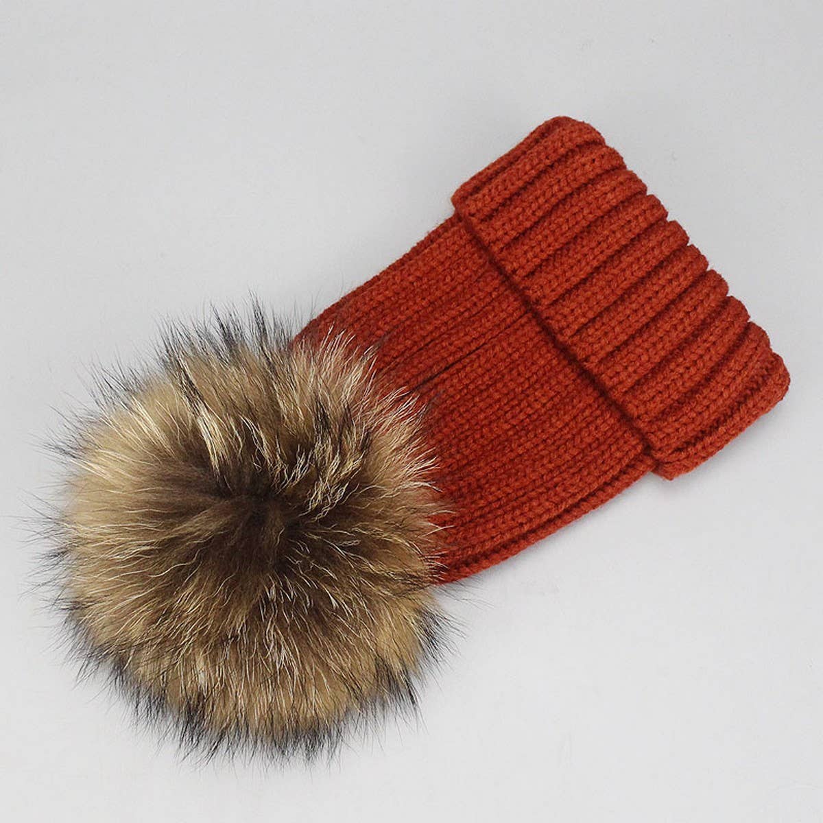 Unisex Knit Beanie Hat With Pom For Winter_Cwah05051
