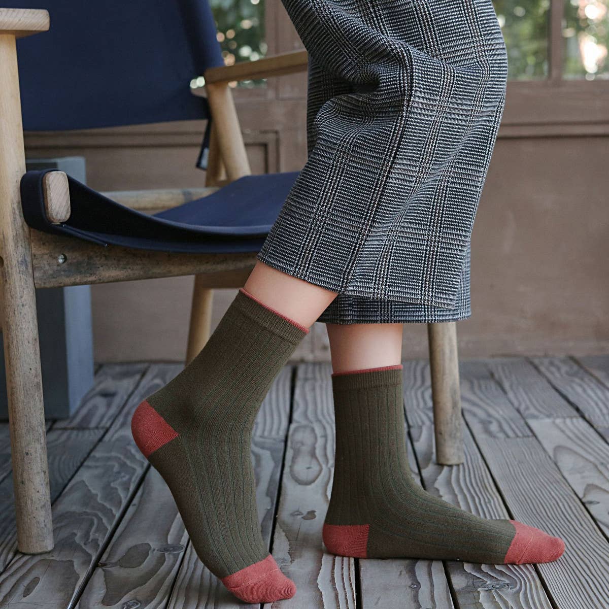 Women Solid Color Matching Socks_Cwms0295