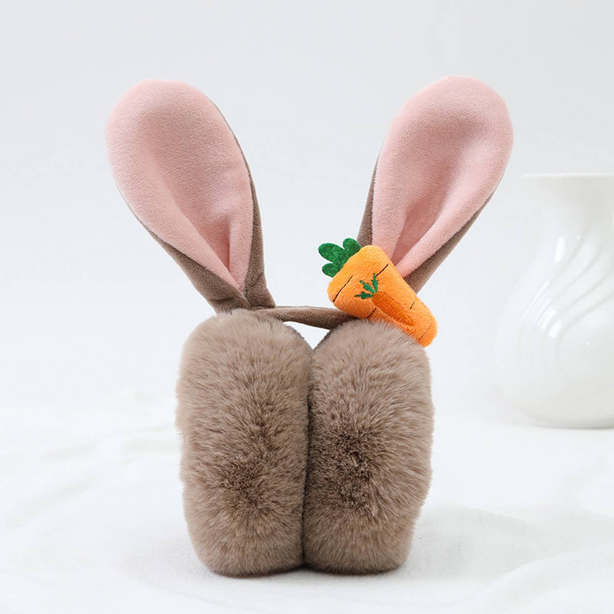 Women Cute Rabbit Ears Foldable Earmuffs_Cwmm1436