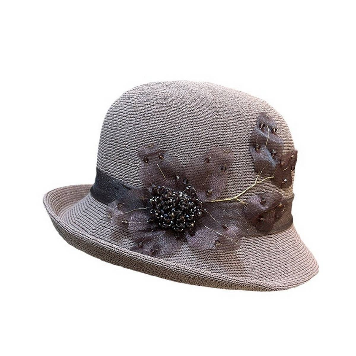 Versatile Knitted Rolled Bowler Bucket Hat_Cwah1210