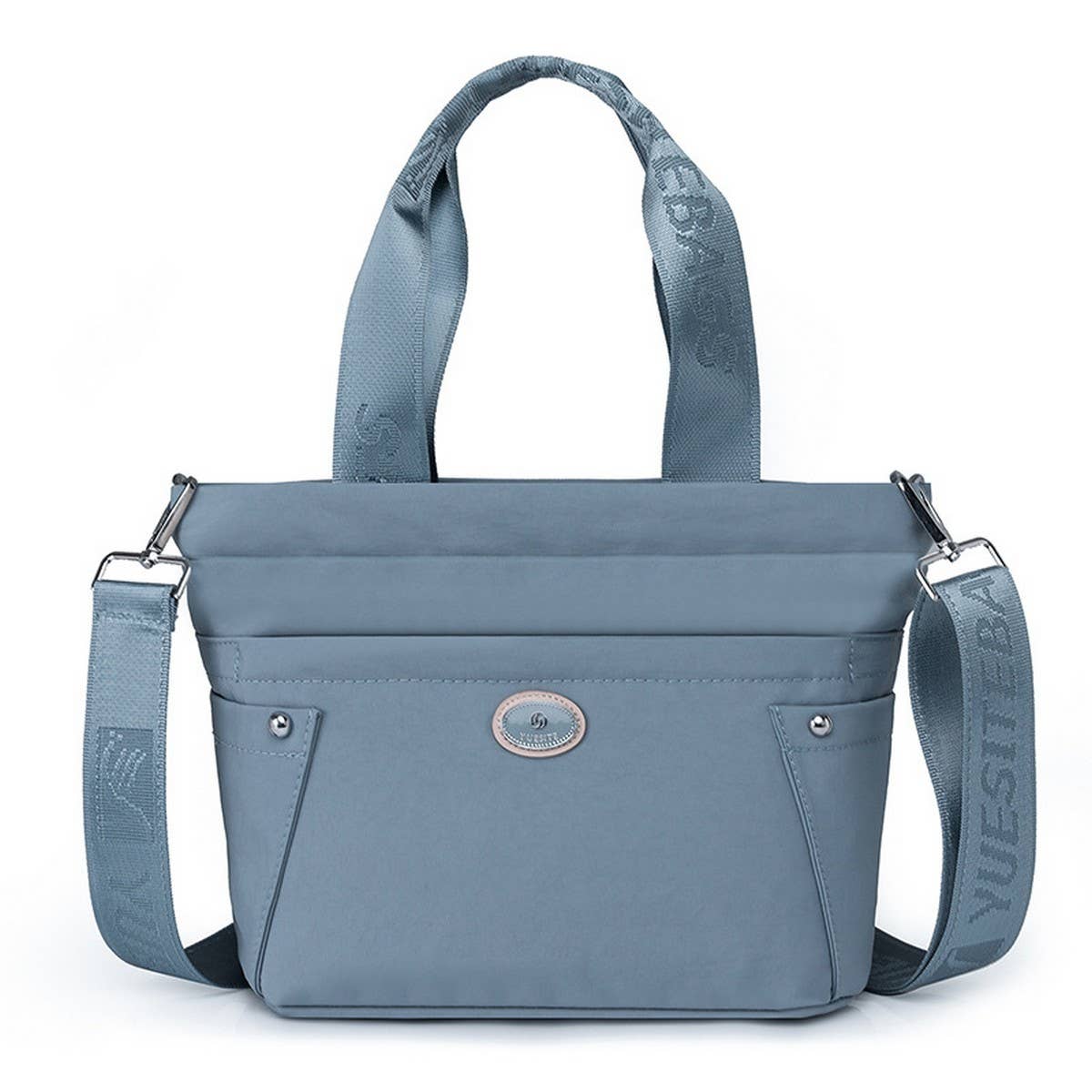 Nylon Fabric Multipocket Shoulder And Crossbody Bag_Cwab3513