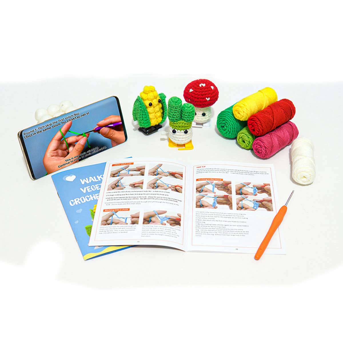 HANDMADE DIY TOY ORNAMENTS CROCHET MATERIAL KIT_CWMM0827