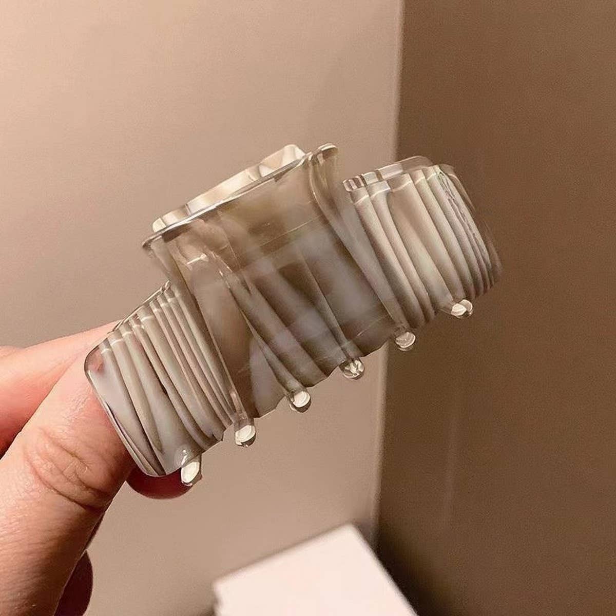 INK STYLE ACETATE HAIR CLAW SUMMER SQUARE CLIP_CWAHA2654