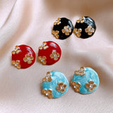 ROUND HOLLOW FLOWER FASHION EARRINGS_CWASC1329