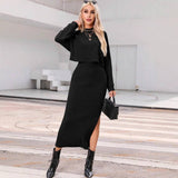 Stylish Sundress Loose T-Shirt Solid Color Suit