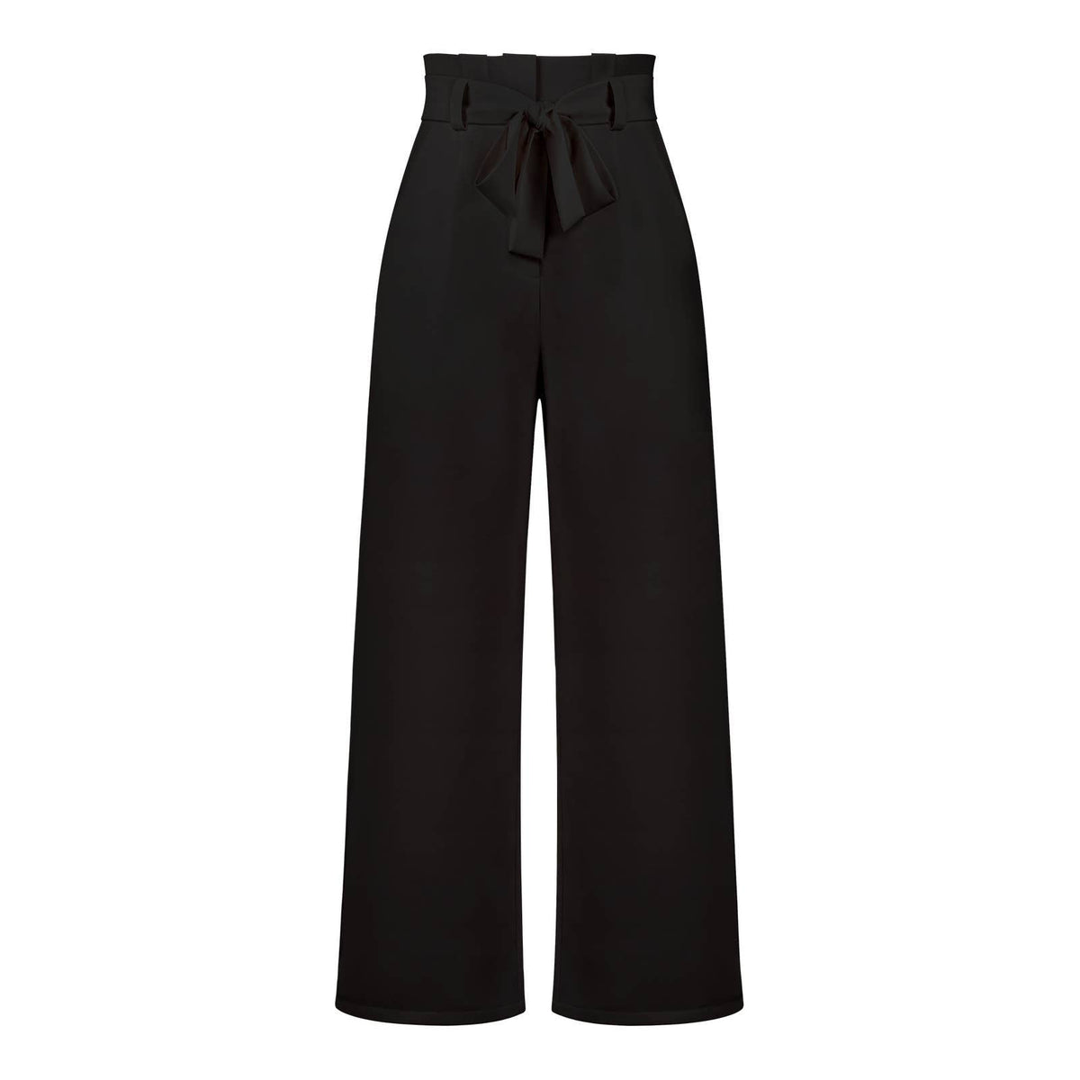 Women Tied Waist Wide Leg Office Work Pants