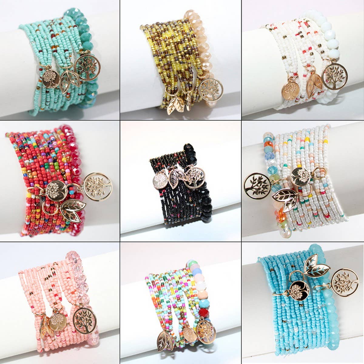 BOHEMIAN TREE OF LIFE FASHION WOMENS BRACELET_CWASC0694