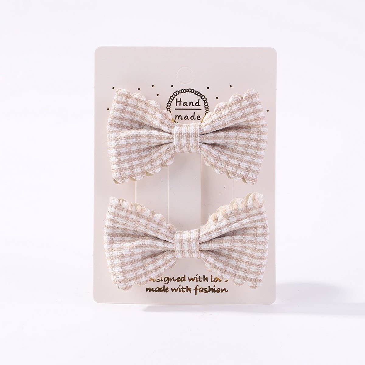 GIRLS PLAID LACE HAIR CLIPS DAILY PRINCESS_CWAHA6738