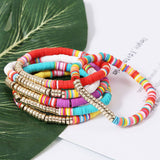 6PCS COLOR BLOCK BEADED BRACELET_CWAJE0440
