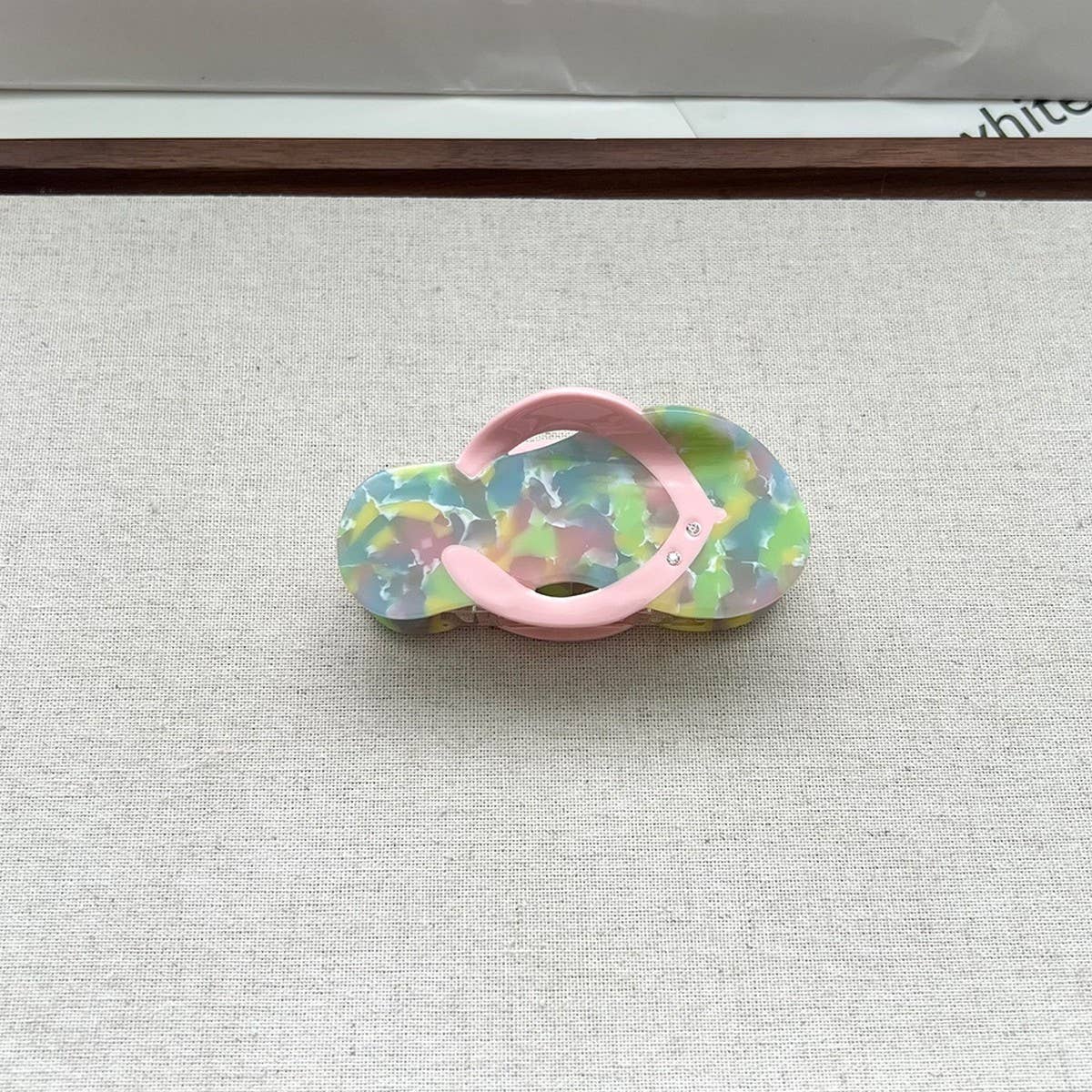 Vacation Hair Claw, Trendy Shorts Slippers Clip