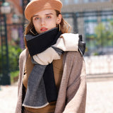 DOUBLE SIDED CRINKLE SCARF ELEGANT WINTER WRAP_CWASC0208