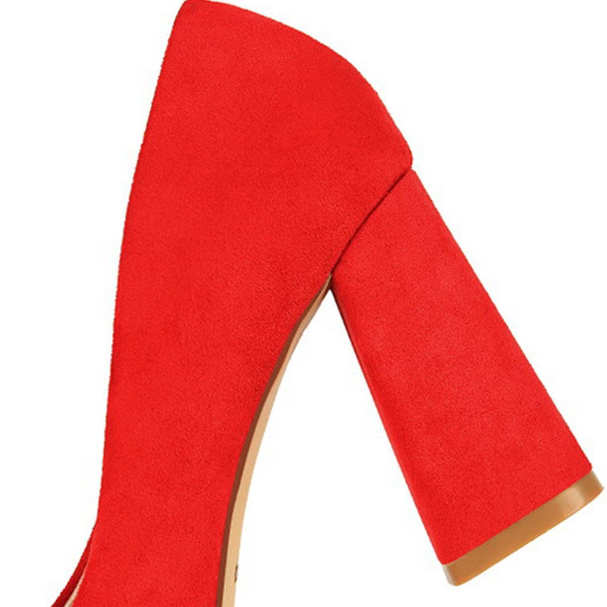 SIMPLE SUEDE SHALLOW MOUTH POINTED HIGH HEELS_CWSHH0037