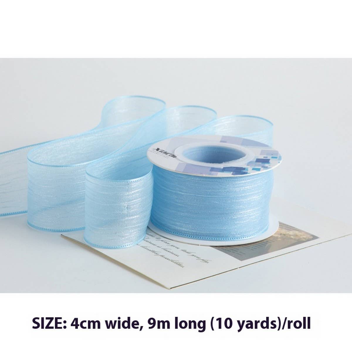 DIY BOW HAIR ACCESSORIES SNOW YARN RIBBON_CWMM5776