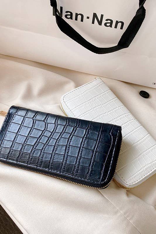 STONE PATTERN DOUBLE LAYER WALLET_CUAB0061