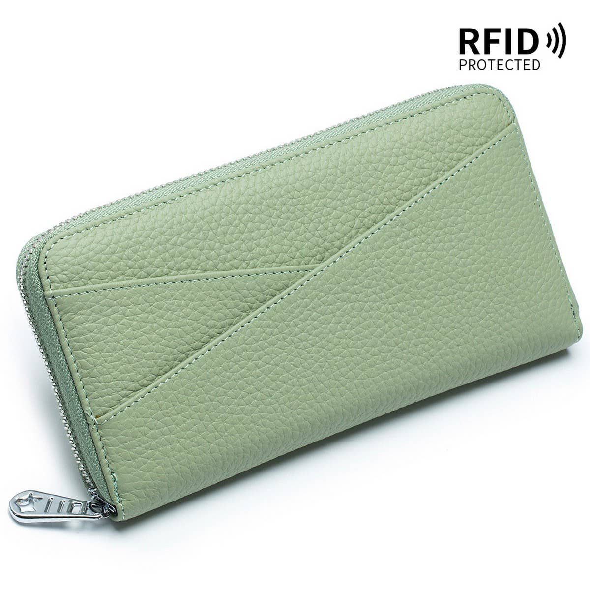 Top Layer Cowhide Accordion Card Holder Wallet_Cwab3707