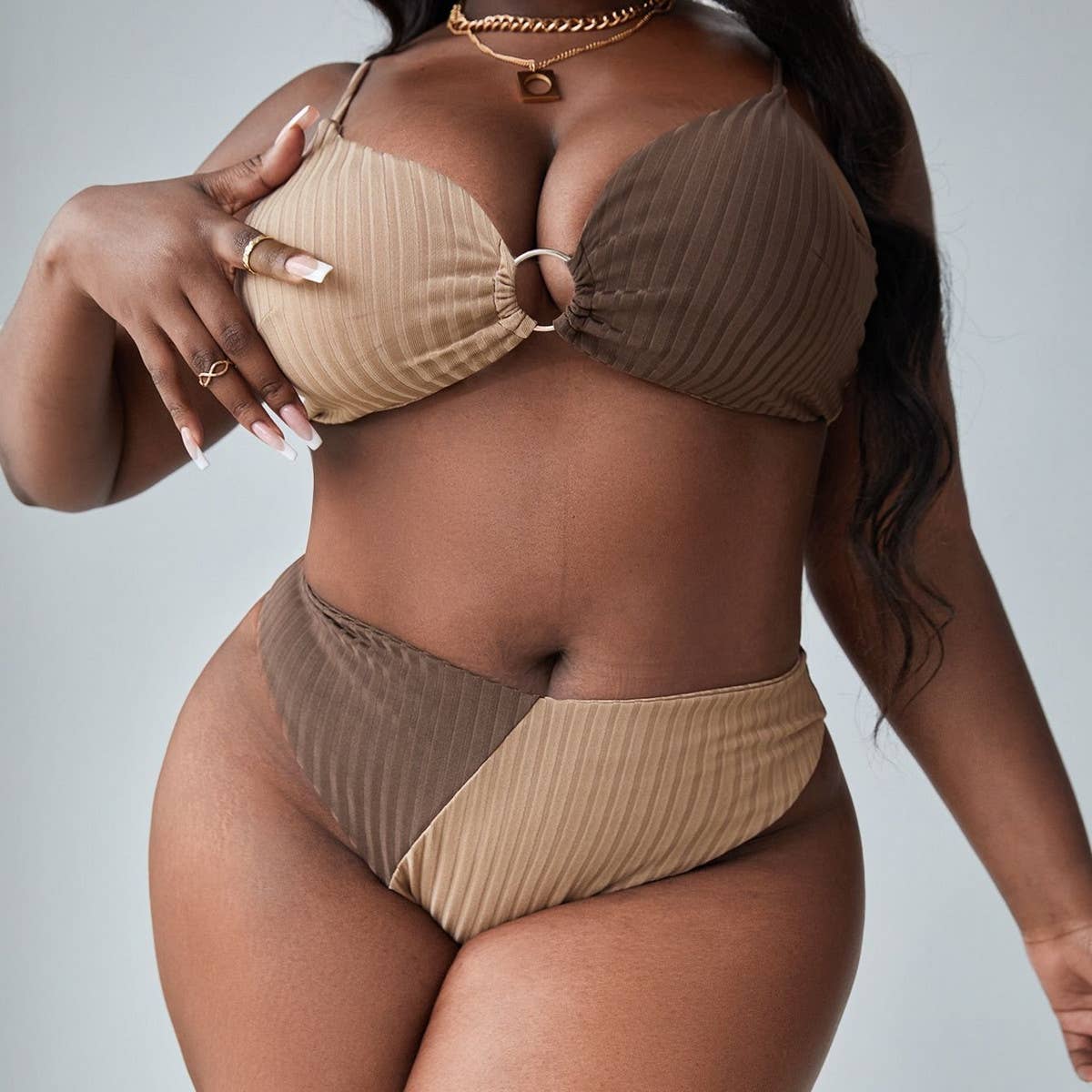 STYLISH LEOPARD PRINT ONE PIECE BIKINI SWIMSUIT_CWMW0218