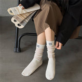 BREATHABLE MESH MID LENGTH COTTON SOCKS_CWMS0646