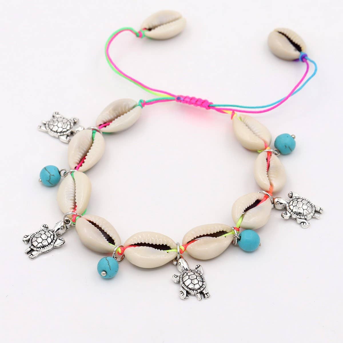 ETHNIC ADJUSTABLE BOHEMIAN SHELL BRACELET_CWMM3566