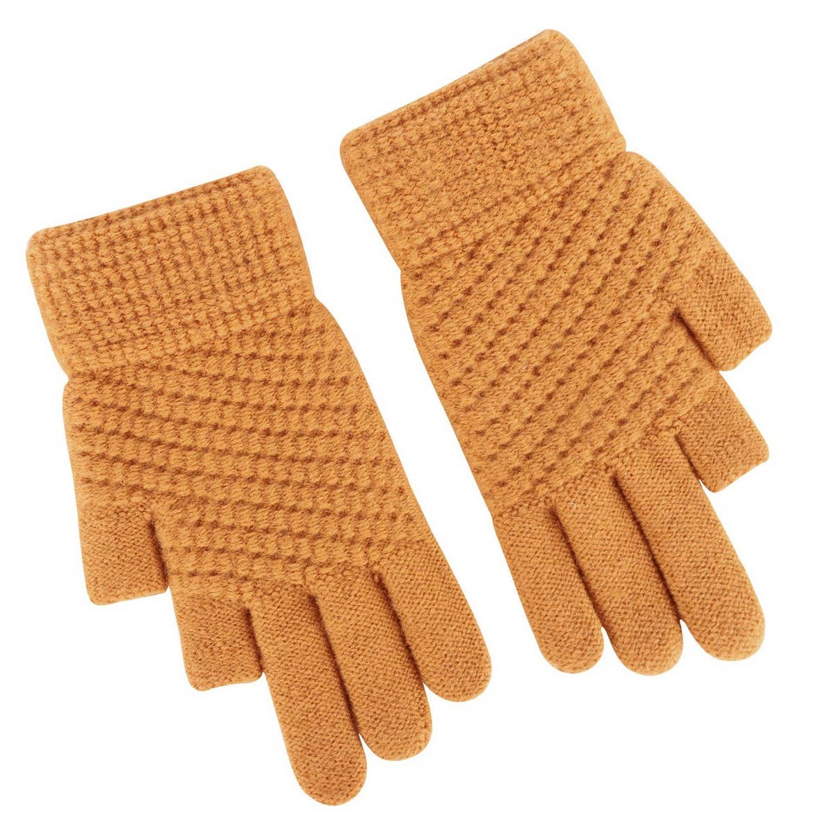Women'S Winter Knitted Gloves With Two Fingers_Cwag0234