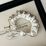 CURLY SMALL POLKA DOT HAIR SCRUNCHIES_CWAHA2820