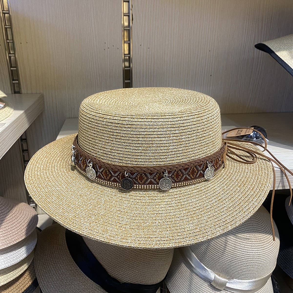 SUMMER FASHION WOVEN SUNSHADE STRAW HAT_CWAH3442