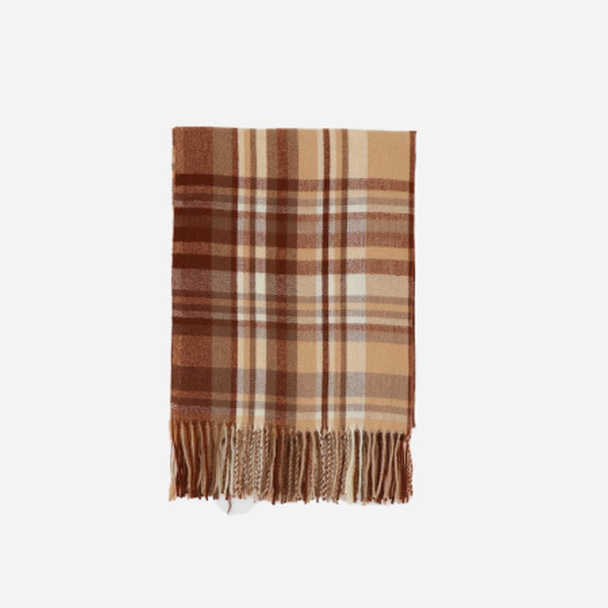 Thick Plaid Scarf Long Winter Warm Tassel Shawl_Cwasc1102