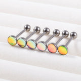 FASHION TITANIUM TONGUE STUD WITH GLITTER DESIGN_CWMM9594