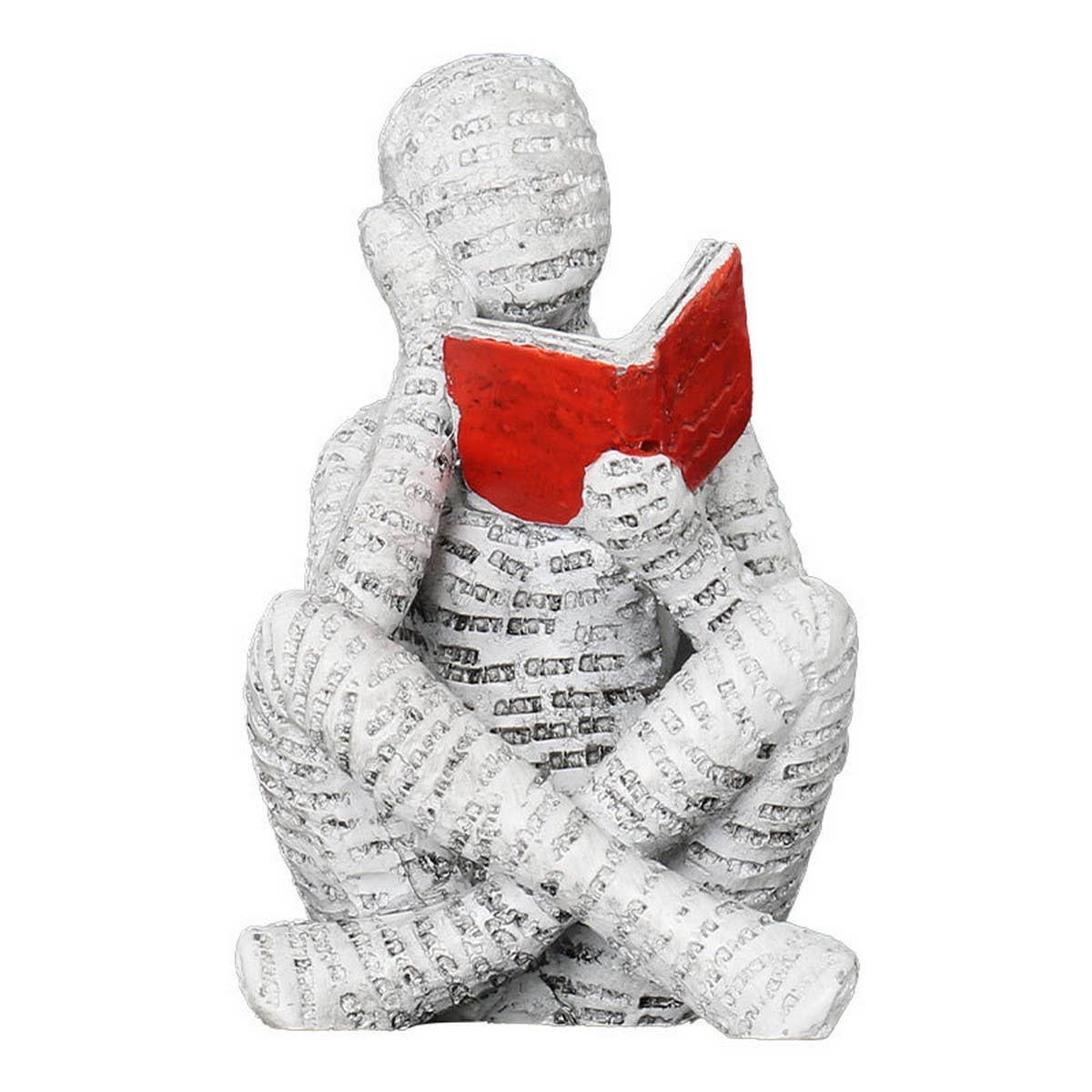 Reading Woman Resin Figurine For Home Decor_Cwmm9831