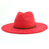 Women Autumn And Winter Warm Belt Panama Hat_Cwah0681