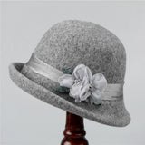 FRENCH RETRO CURLED BRIM FASHIONABLE BUCKET HAT_CWAH1787