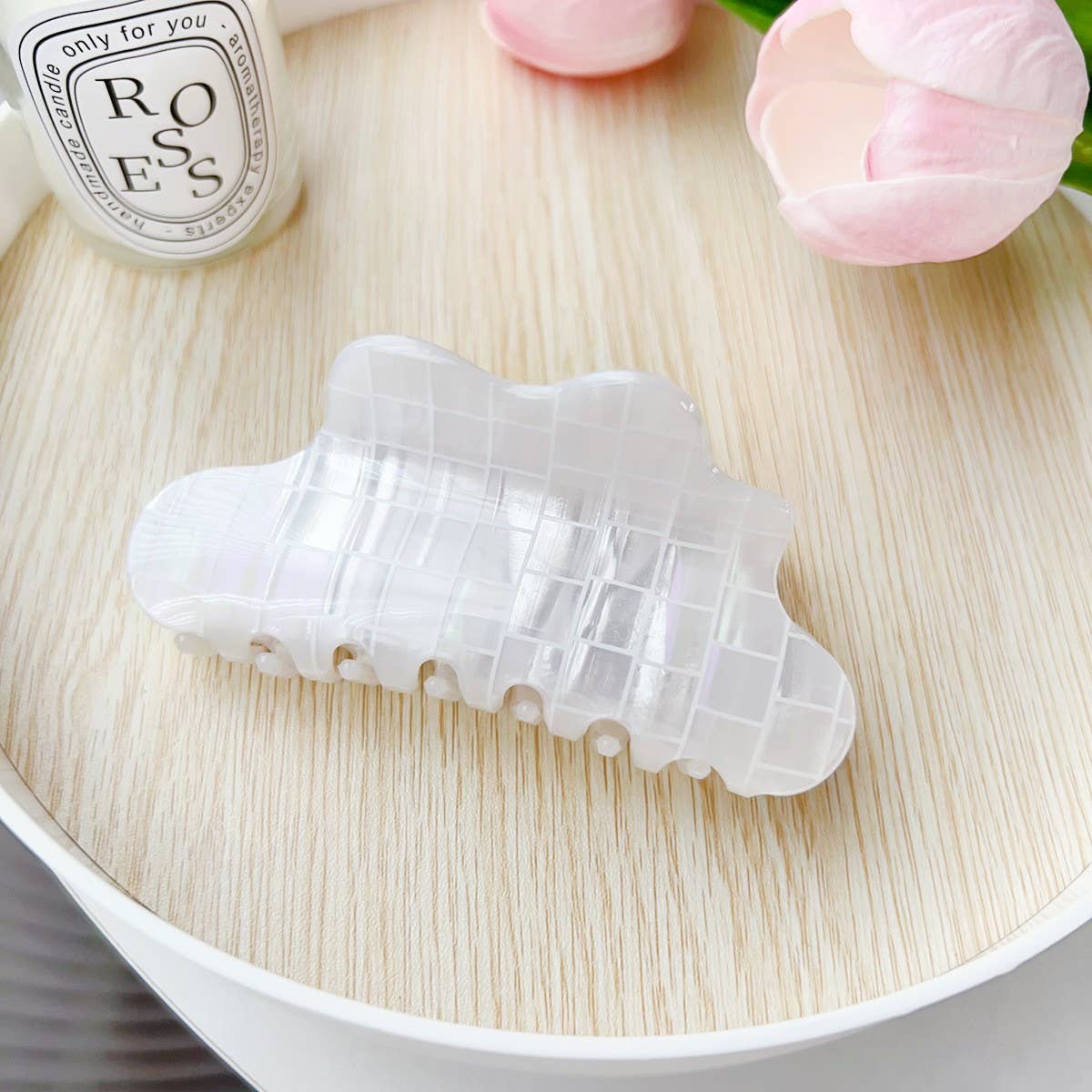 COLORFUL PVC CLOUD HAIR CLAW CHIC VERSATILE_CWAHA2088