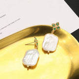 NEW NATURAL FRESHWATER PEARL EARRINGS FOR WOMEN_CWAJE3811