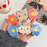 CAT FLOWER ACETATE CLAW CUTE CARTOON CLIP_CWAHA6010