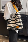 Stripe Pattern Casual Shoulder Bag_Cwab0512