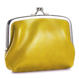 Vintage Leather Coin Wallet Double Clip Pouch_Cuab00386