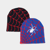 OUTDOOR SPIDER WEB JACQUARD KNITTED HAT_CWAH1599