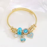 DURABLE STAINLESS STEEL ADJUSTABLE HEART BRACELET_CWMM8590