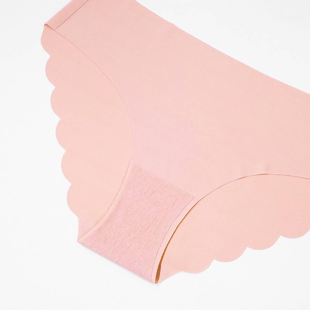 SEAMLESS ICE SILK WAVY LACE UNDERWEAR_CWMU0273