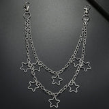 METAL FIVE POINTED STAR PENDANT TROUSER CHAIN_CWMM4886