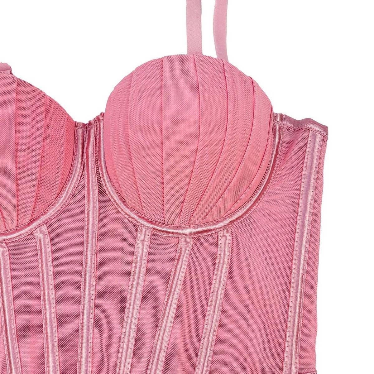 PREMIUM PLEATED HERRINGBONE CORSET WITH COASTERS_CWMM4132