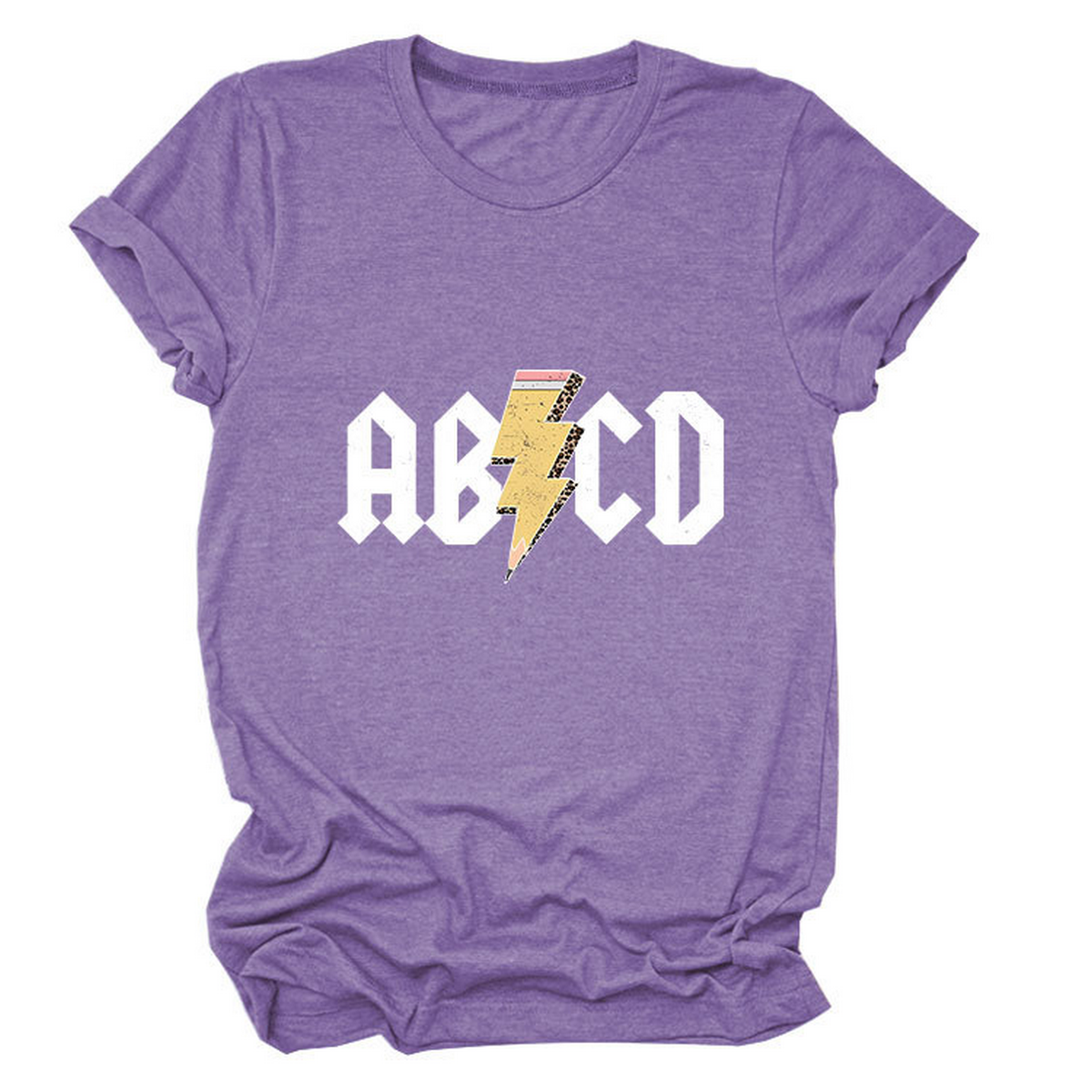 SUMMER NEW ARRIVAL PLUS SIZE TEE WITH LIGHTNING_CWTTS1476