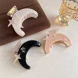 STAR MOON RHINESTONE HAIR CLAW ACETATE CLIP_CWAHA5821