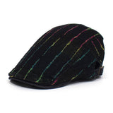 2024 NEW COLOR STRIPED FORWARD CAP BERET_CWAB2923